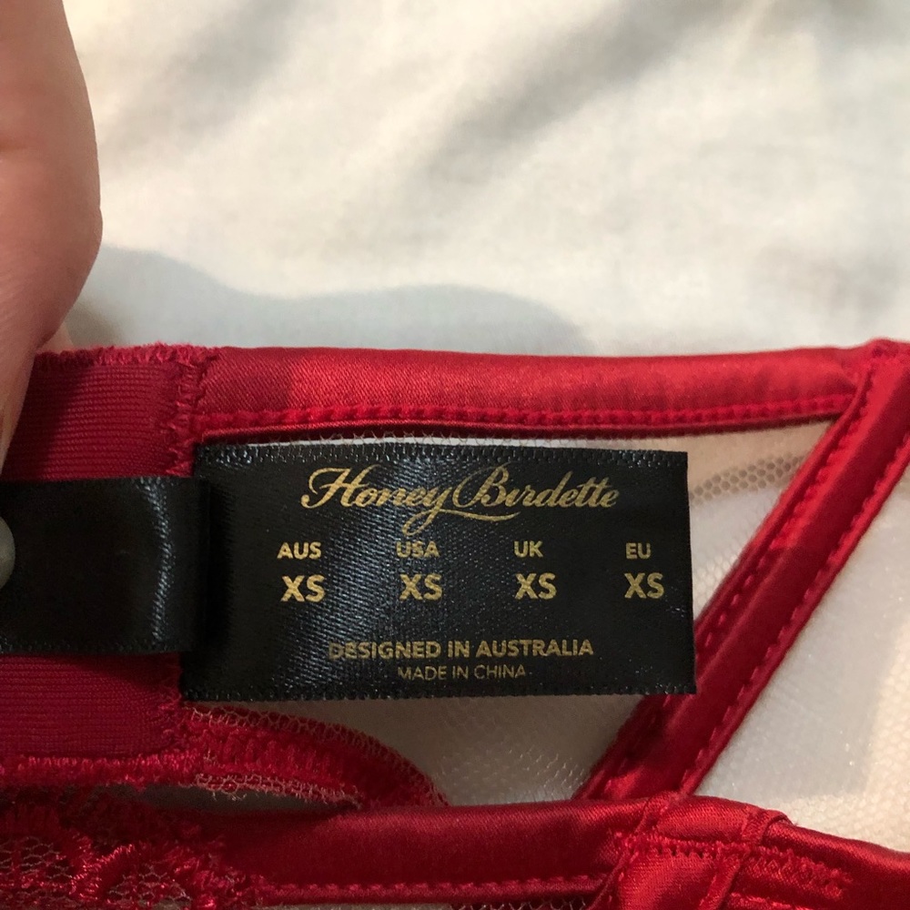 Honey Birdette Bra and Suspender - Picture 6 of 6